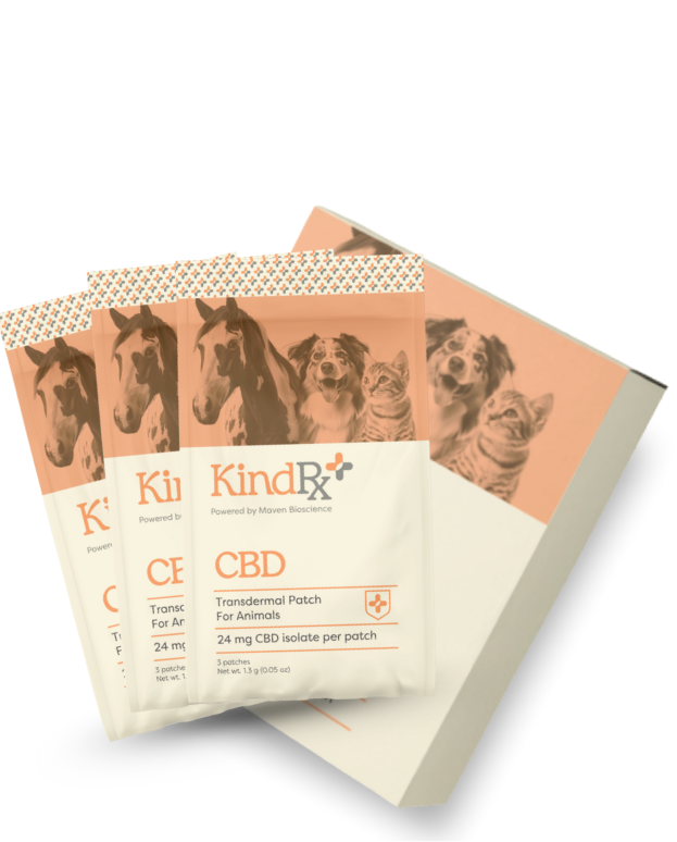 Transdermal CBD patches for animals